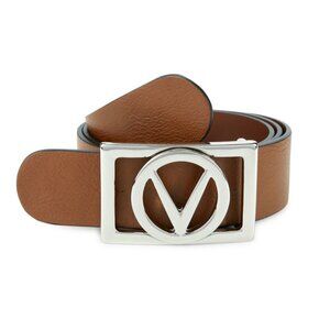 NWT - Valentino by Mario Valentino V-Logo Leather Belt - Size 34